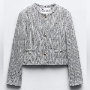 ZARA - Short Textured Jacket - Size XL - NWT